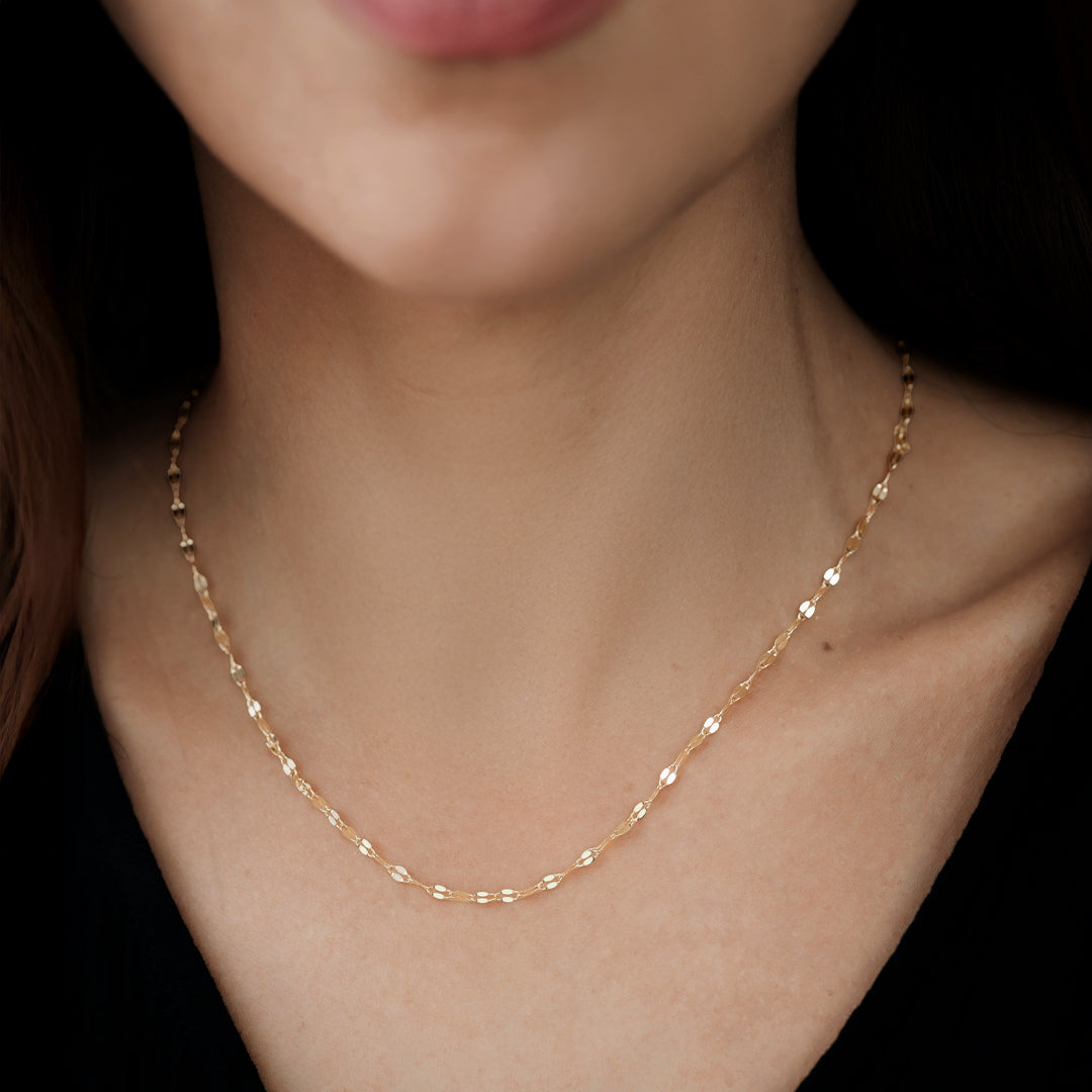 Delicate Oval Link Necklace