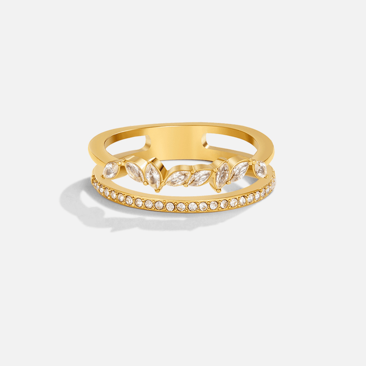 18K Gold Mia Crystal Ring