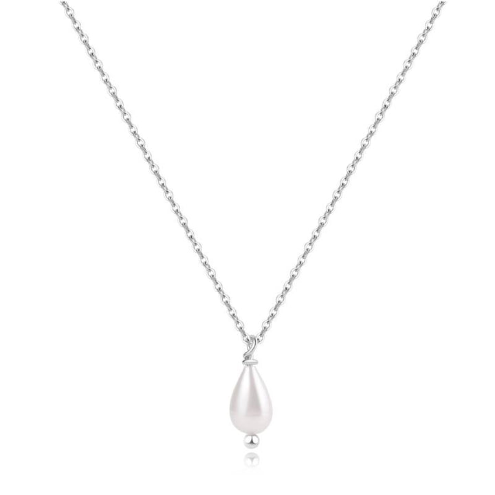 Teardrop Pearl Pendant Necklace