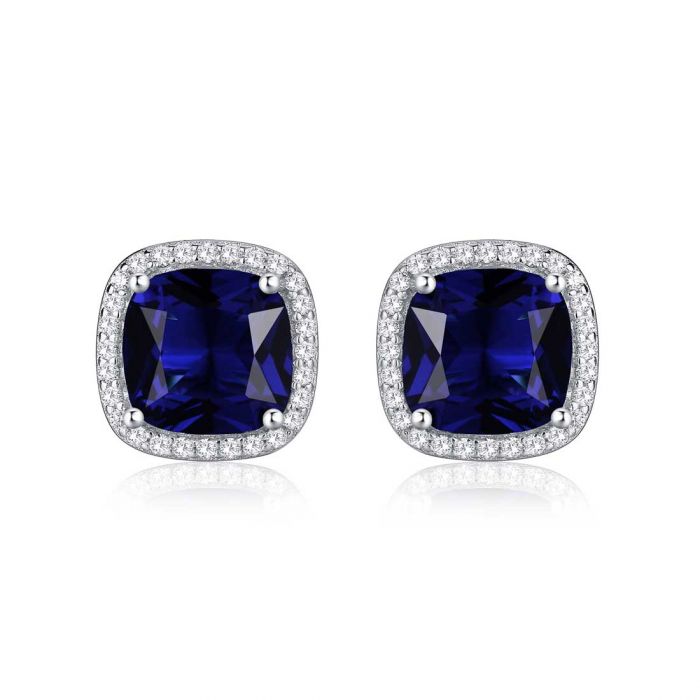 Saphir Square Stud Earrings