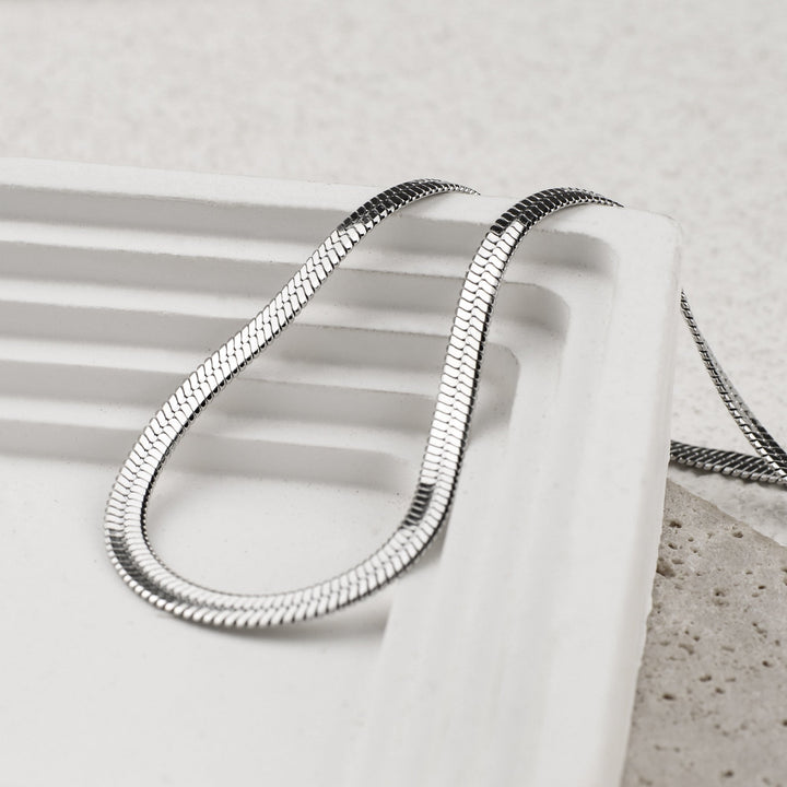 Herringbone Gold Chain Necklace