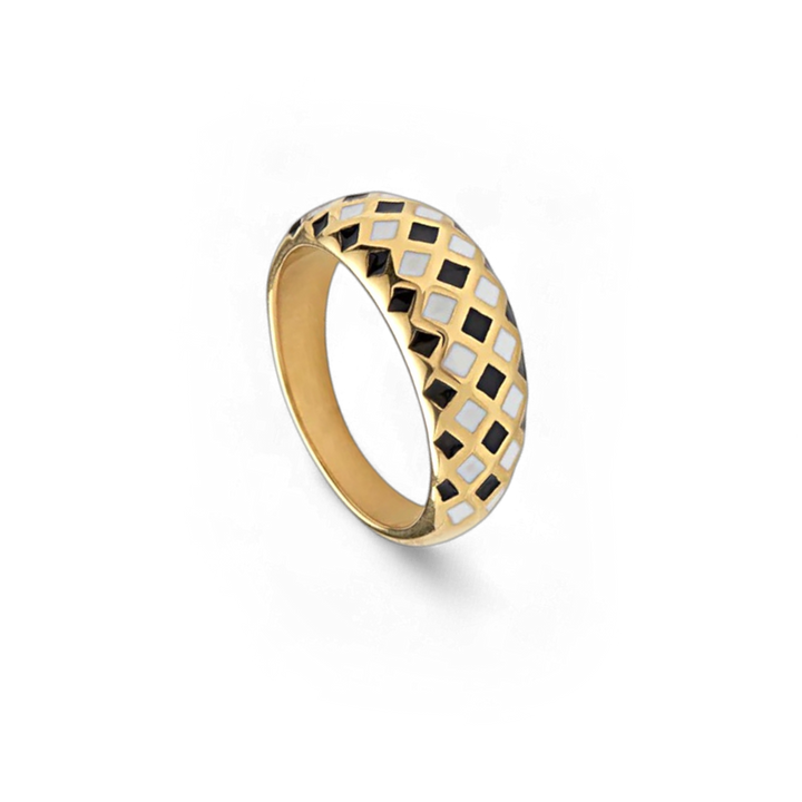 Checkerboard Pattern Ring