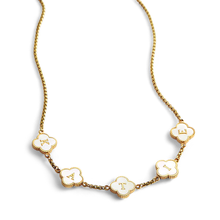 Clover Custom Name Necklace