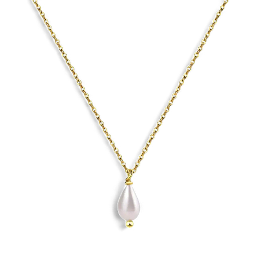 Teardrop Pearl Pendant Necklace