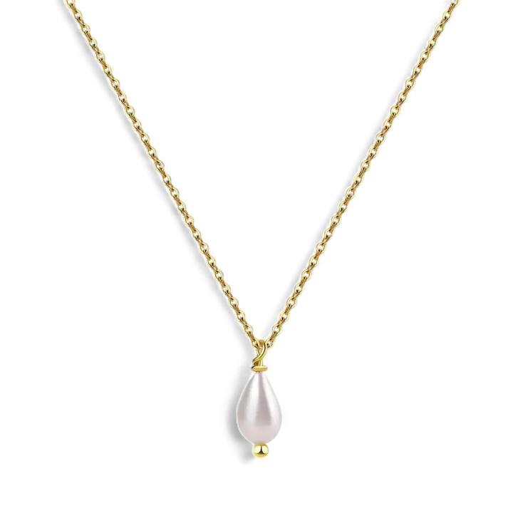 Teardrop Pearl Pendant Necklace