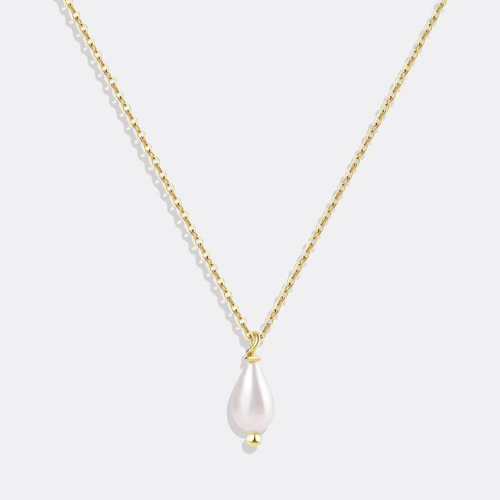 Teardrop Pearl Pendant Necklace