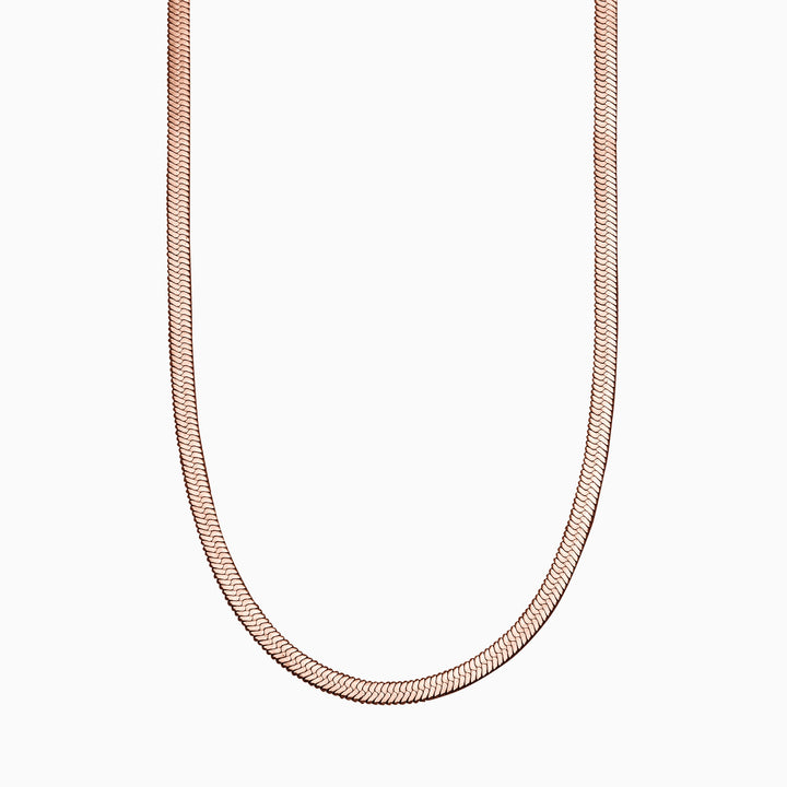 Herringbone Gold Chain Necklace
