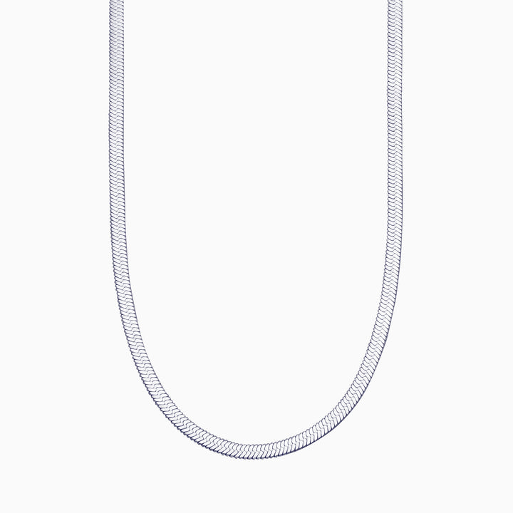 Herringbone Gold Chain Necklace