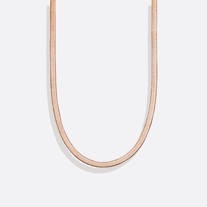 Herringbone Gold Chain Necklace