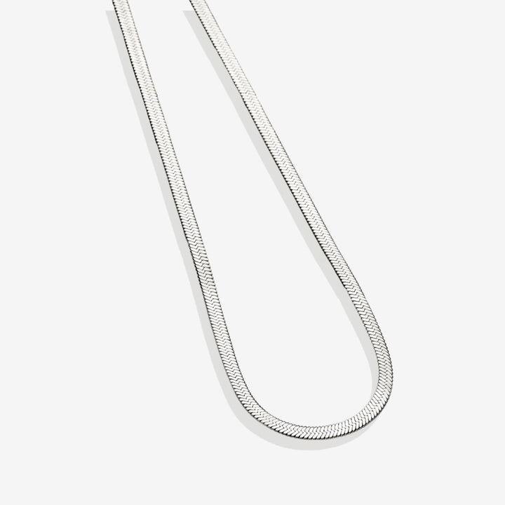 Herringbone Gold Chain Necklace