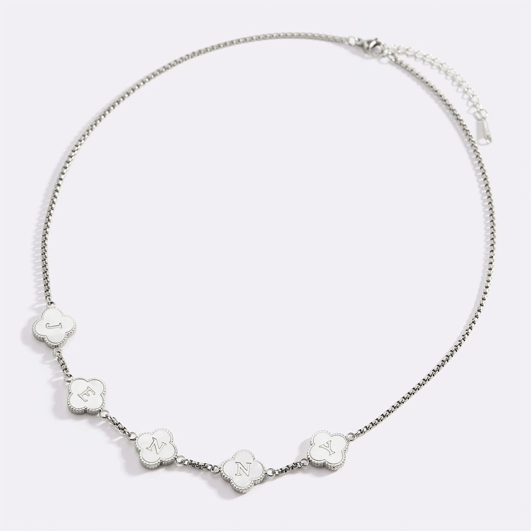 Clover Custom Name Necklace