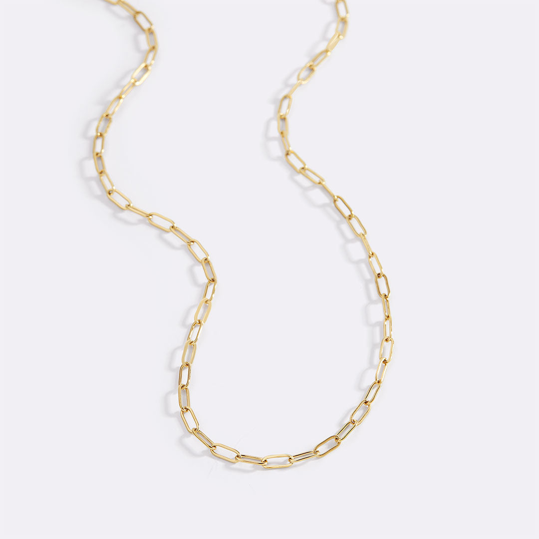 Slim Paperclip Chain Necklace