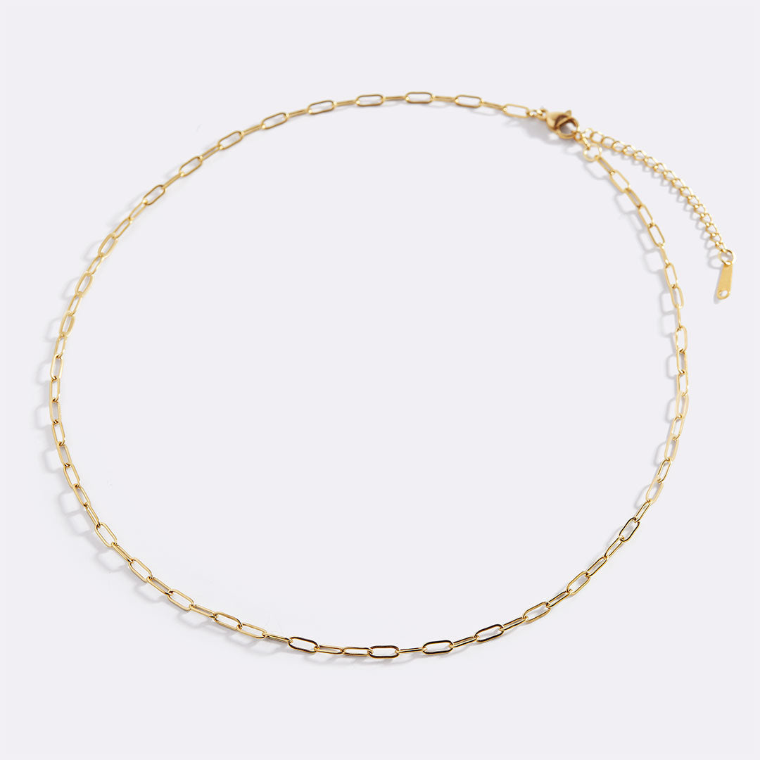 Slim Paperclip Chain Necklace