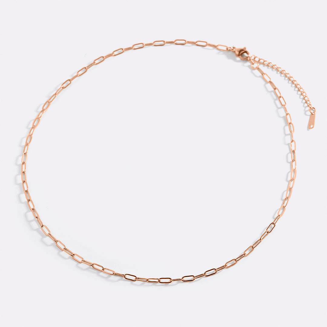 Slim Paperclip Chain Necklace