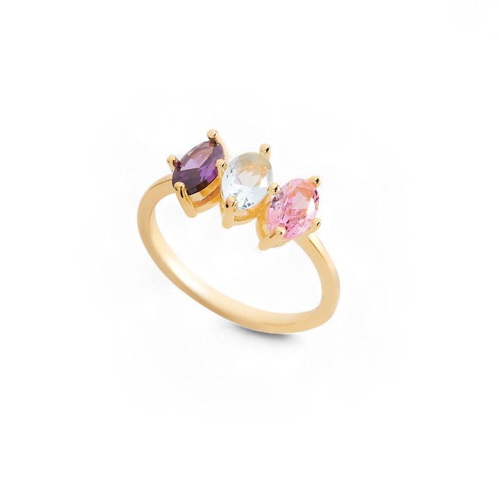 Marquis Cut Birthstone Ring