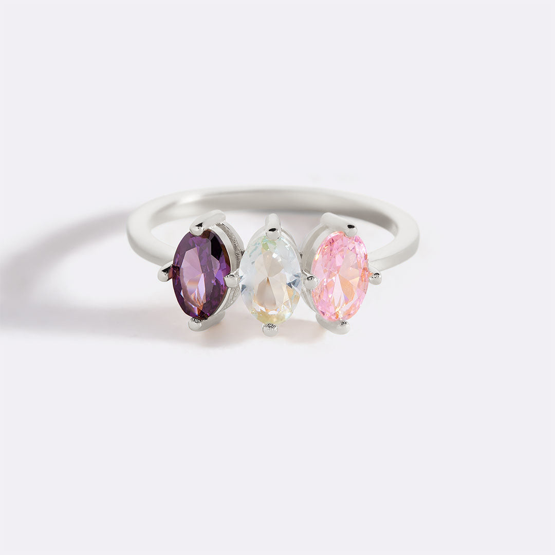 Marquis Cut Birthstone Ring