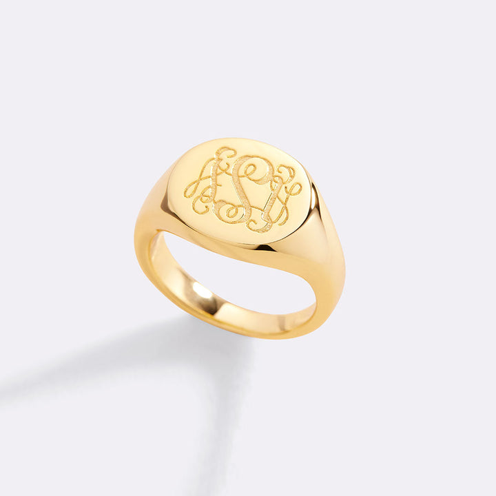 Monogram Signet Ring