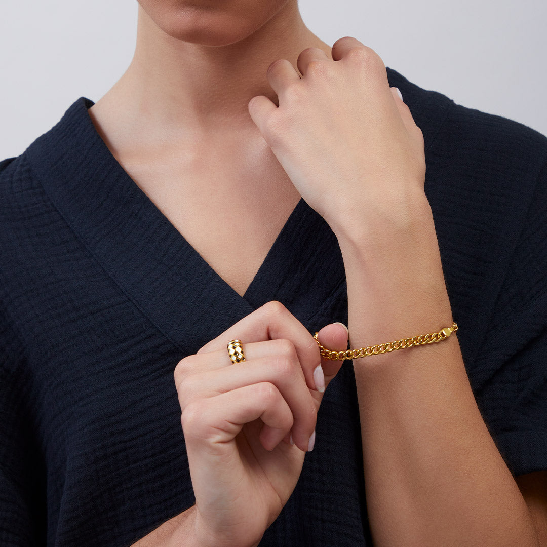 Checkerboard Pattern Ring