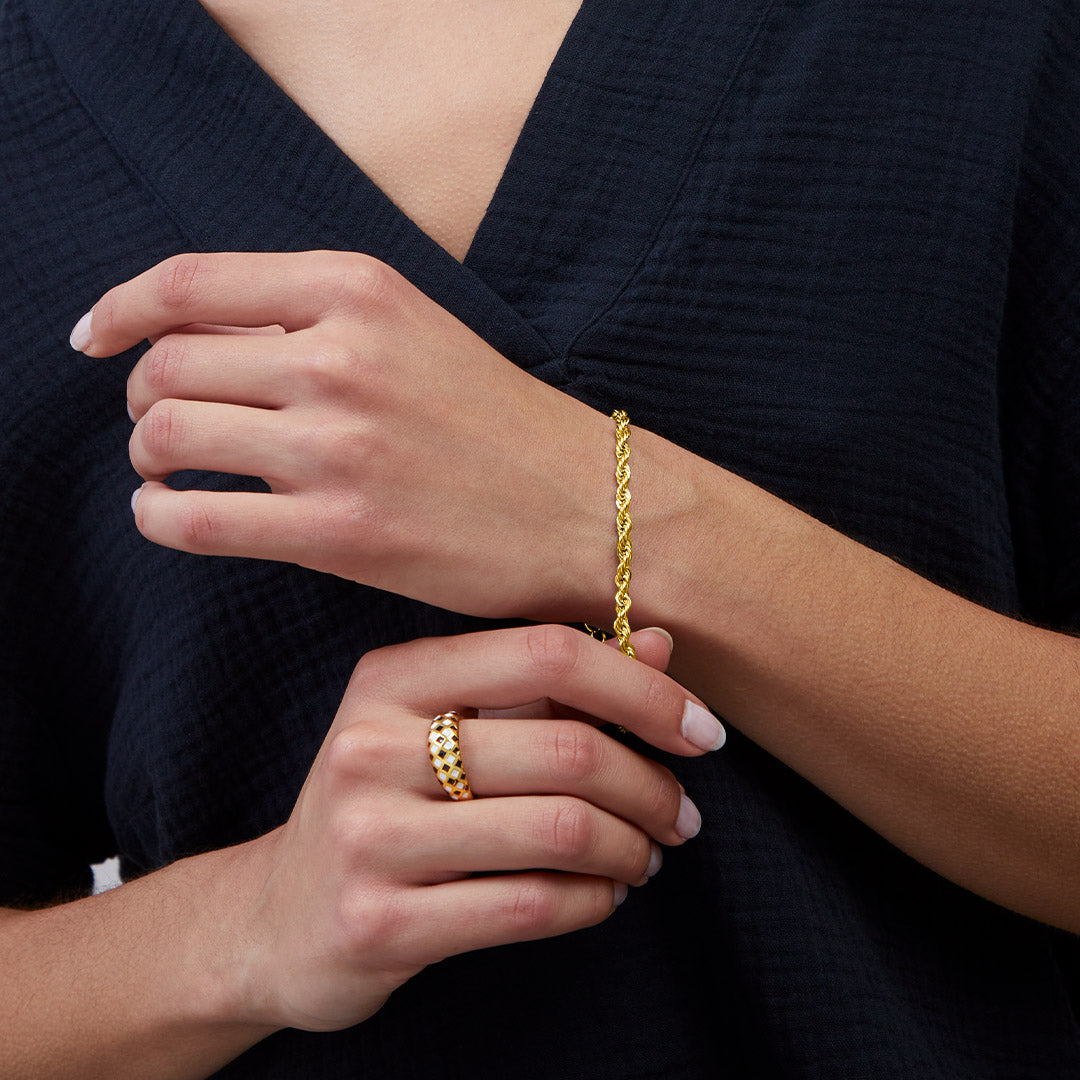 Checkerboard Pattern Ring