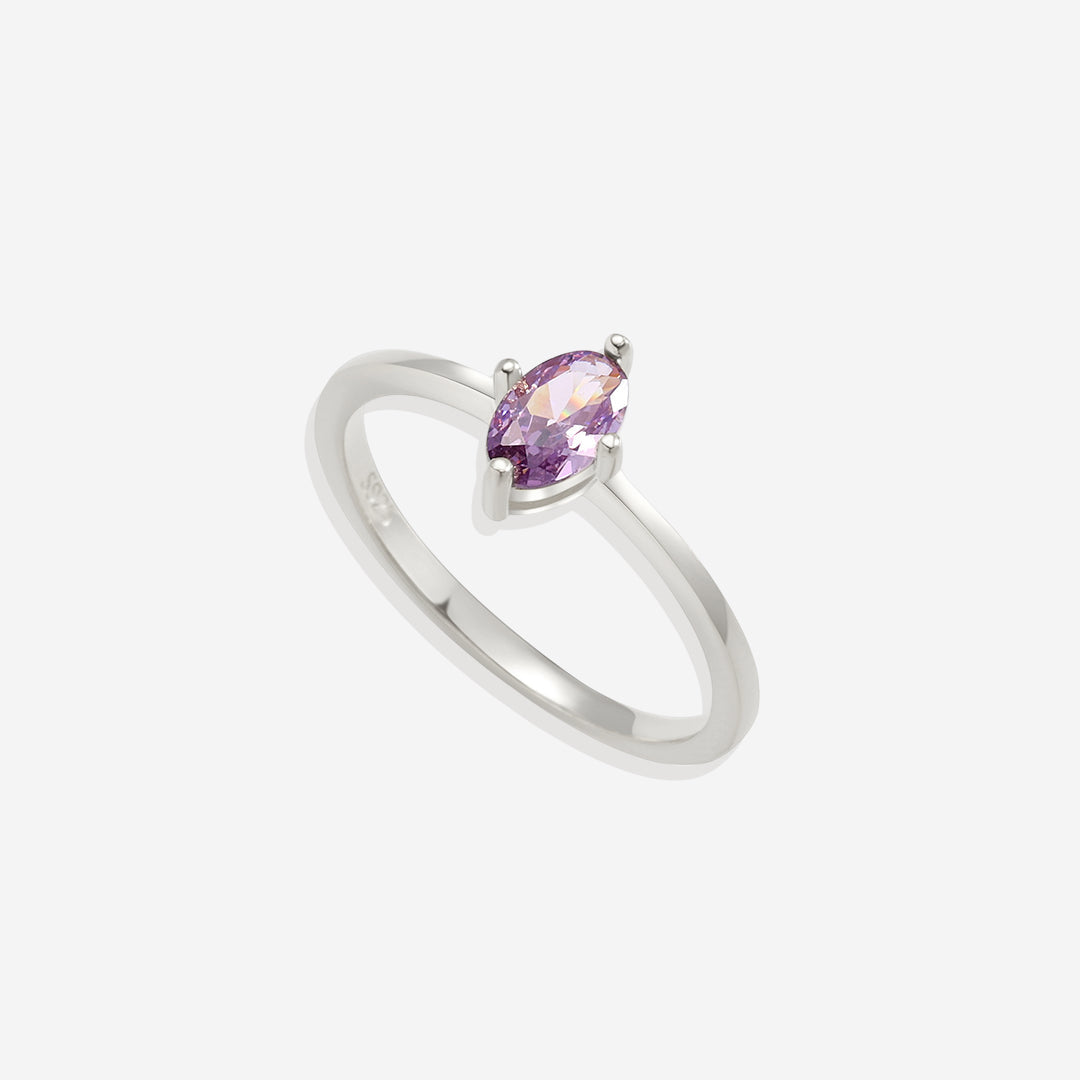 Marquis Cut Birthstone Ring