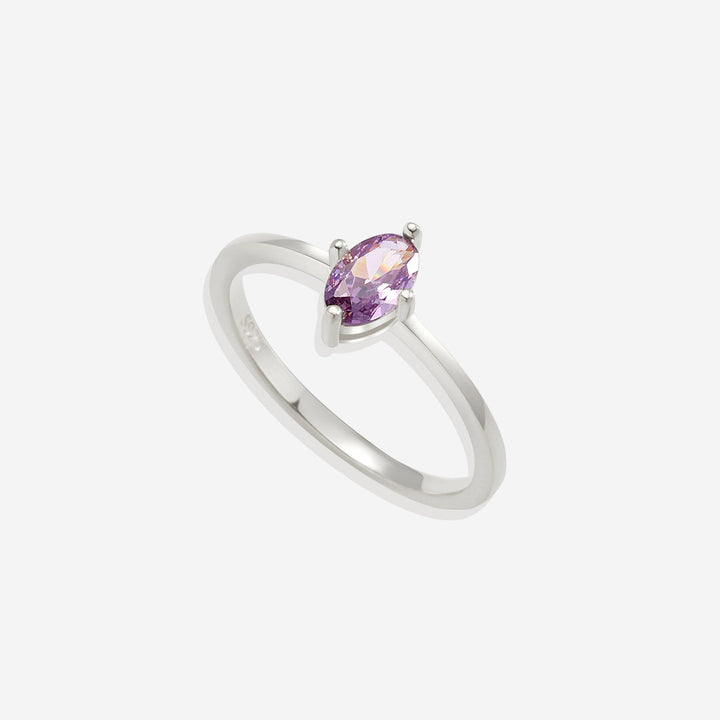 Marquis Cut Birthstone Ring