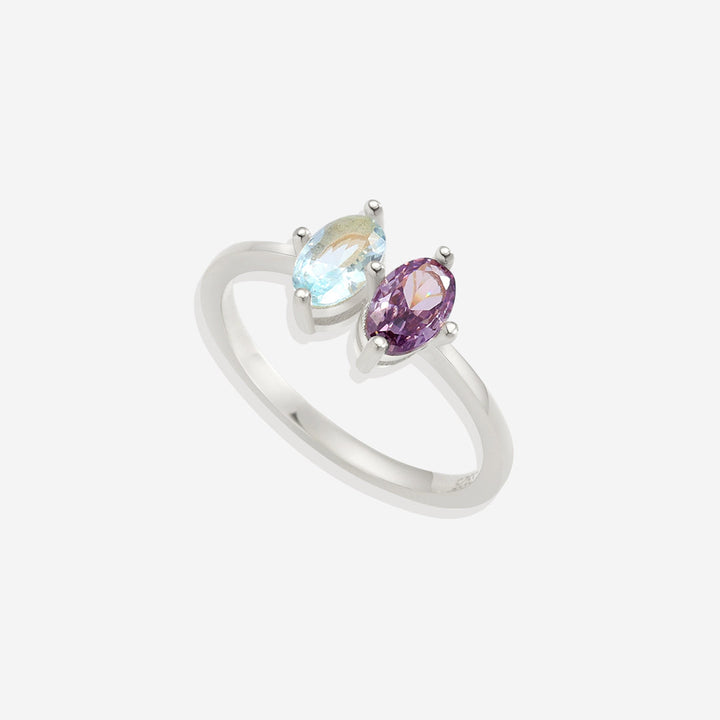 Marquis Cut Birthstone Ring