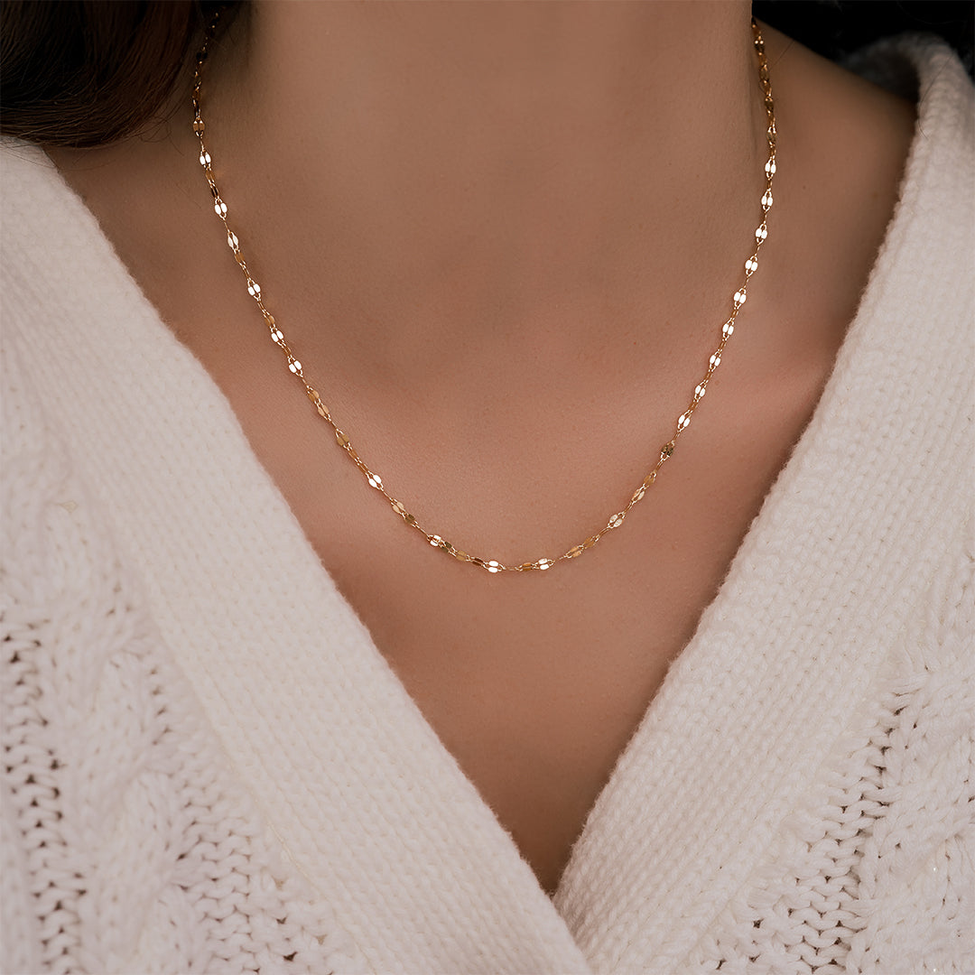 Delicate Oval Link Necklace