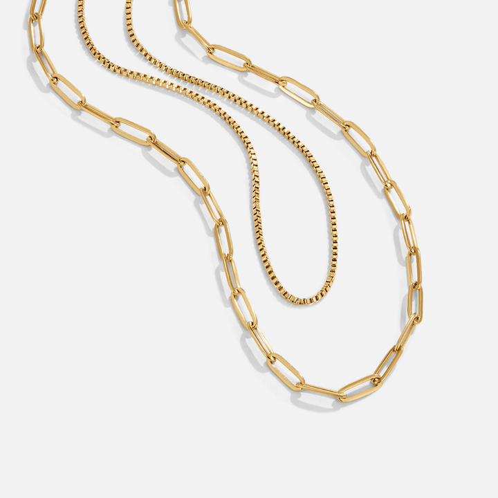 Amanda Layered Gold Chain  Necklace