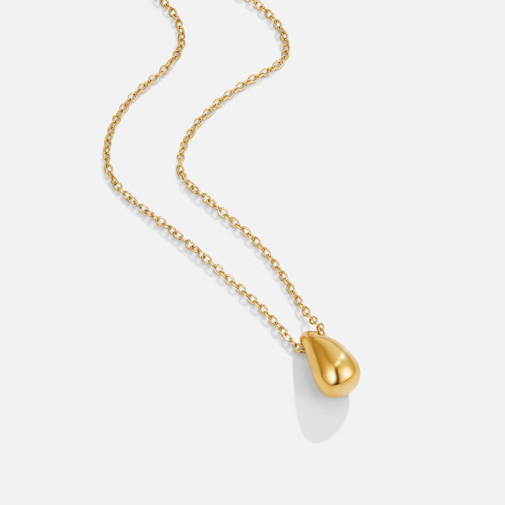 Amara Golden Teardrop Necklace