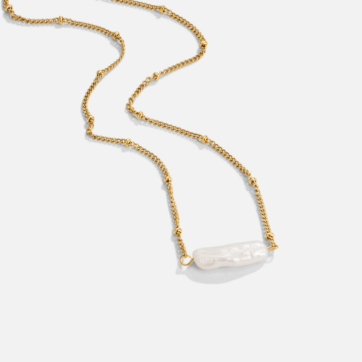 Baroque Pearl Center Necklace
