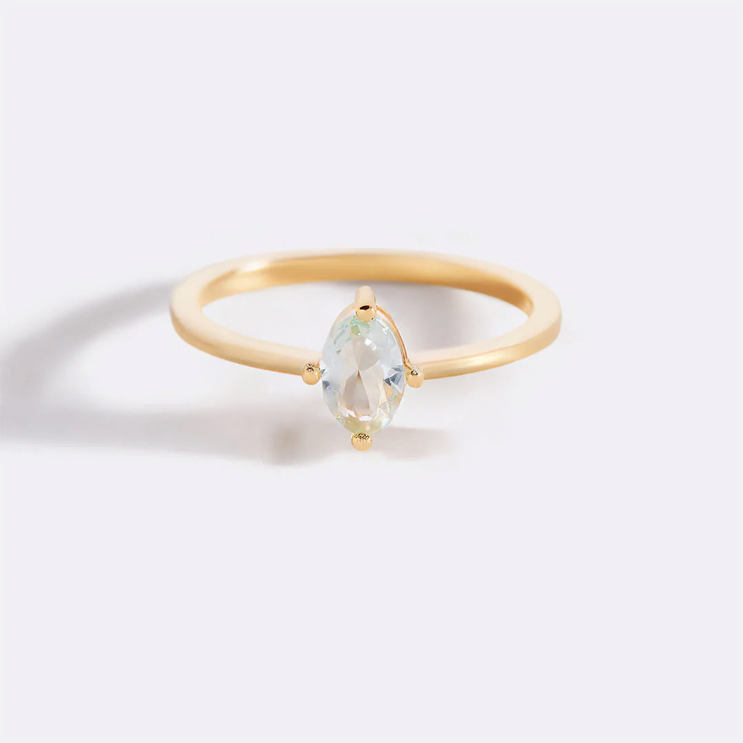 Marquis Cut Birthstone Ring