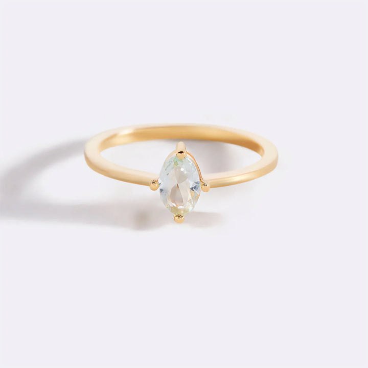 Marquis Cut Birthstone Ring