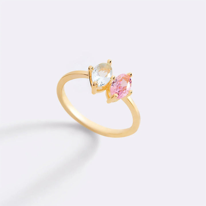 Marquis Cut Birthstone Ring