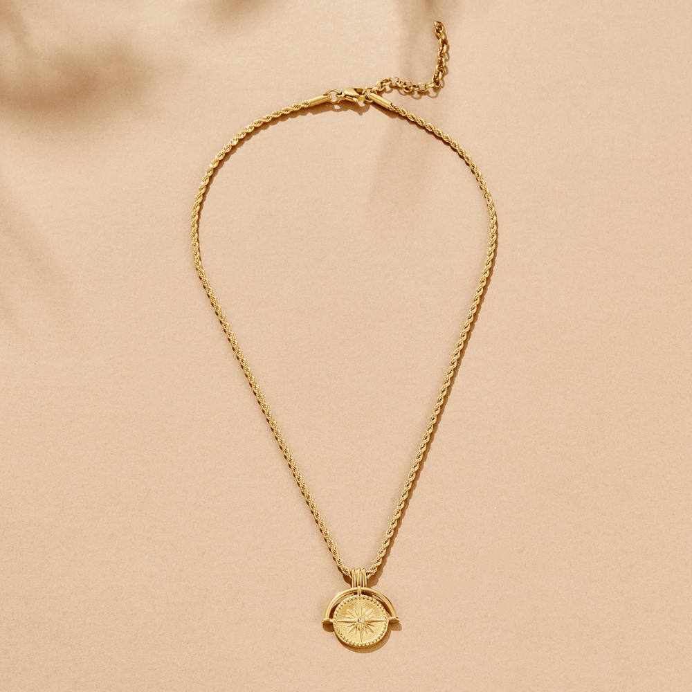 Celestial Gold Coin Necklace