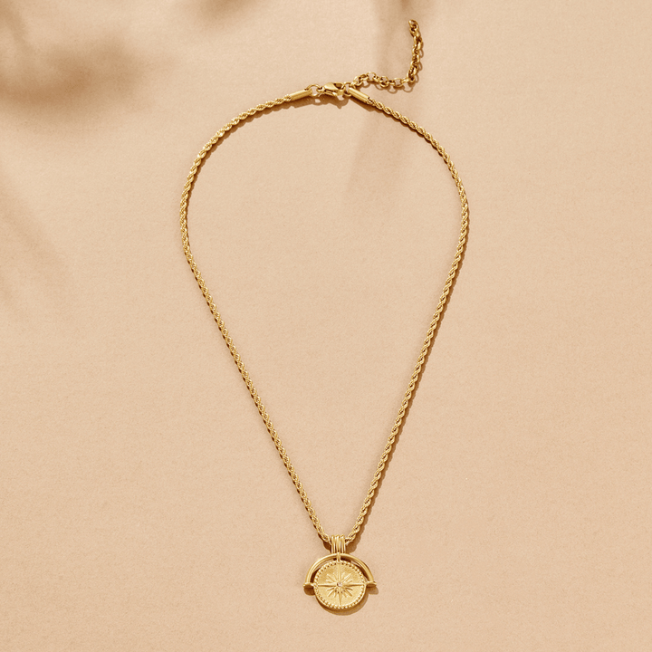 Celestial Gold Coin Necklace
