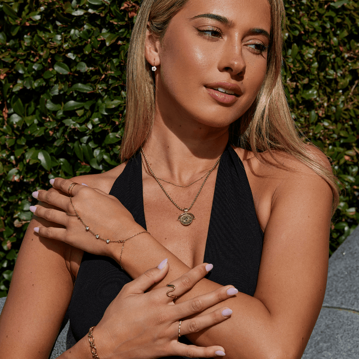 Celestial Gold Coin Necklace