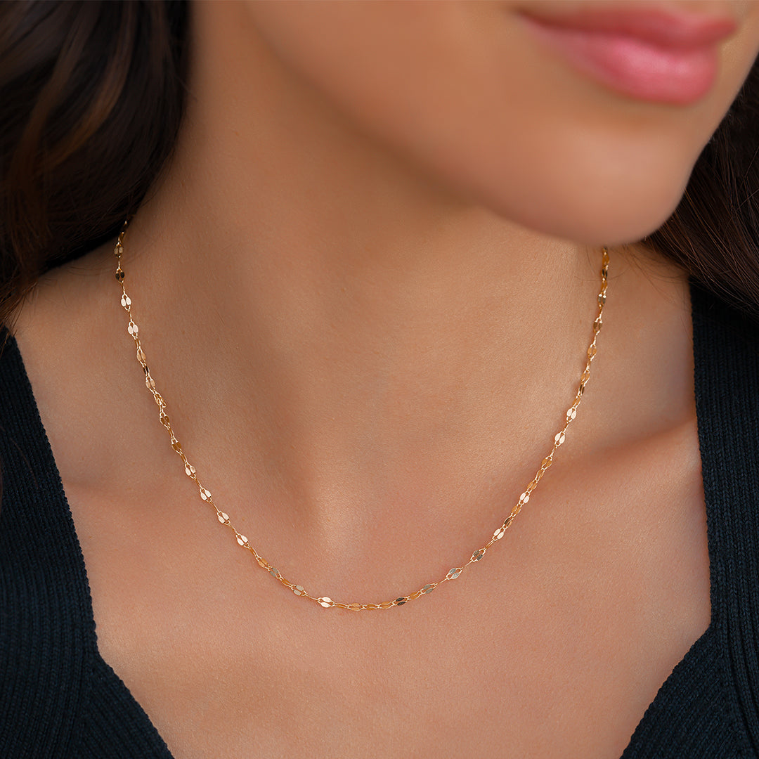 Delicate Oval Link Necklace
