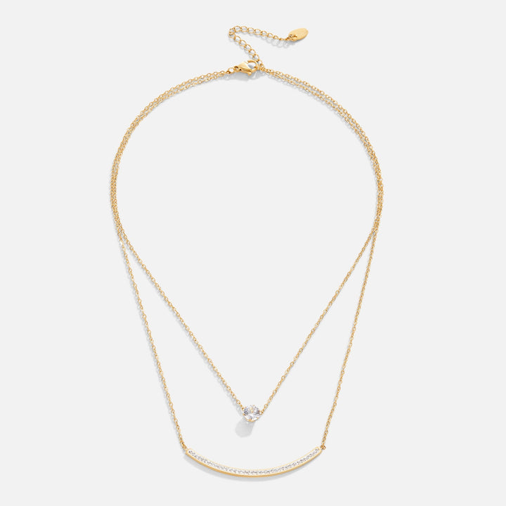 Dainty Crystal Layered Necklace