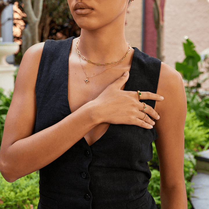 Ember Gold & Emerald Ring