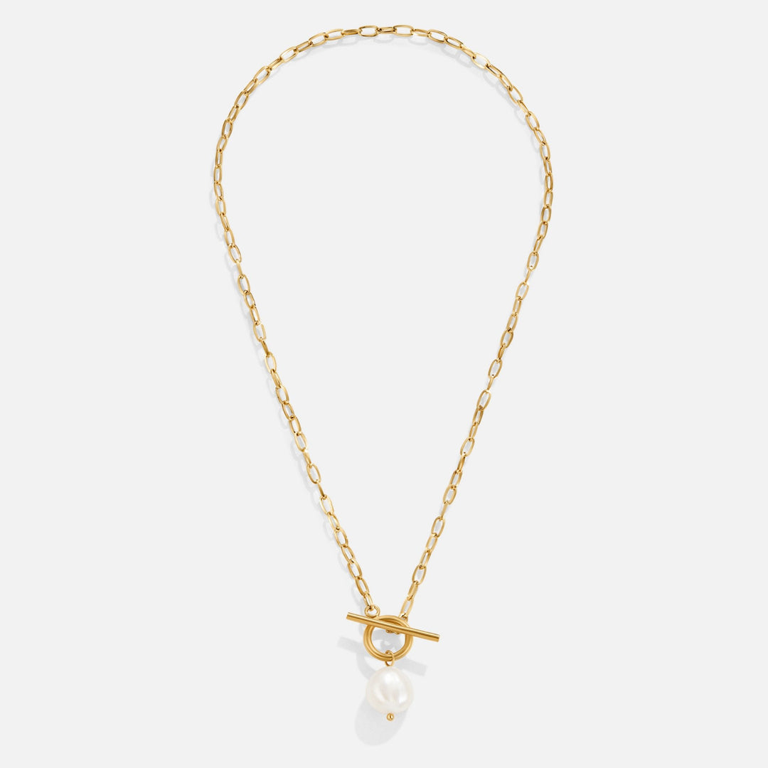 Eva Freshwater Pearl Gold Necklace