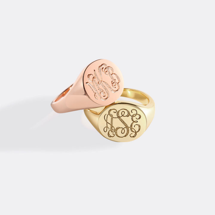 Monogram Signet Ring