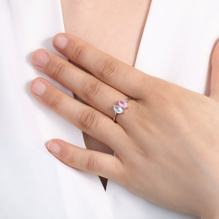 Marquis Cut Birthstone Ring