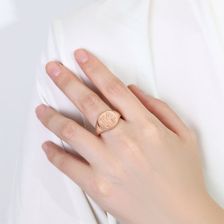 Monogram Signet Ring
