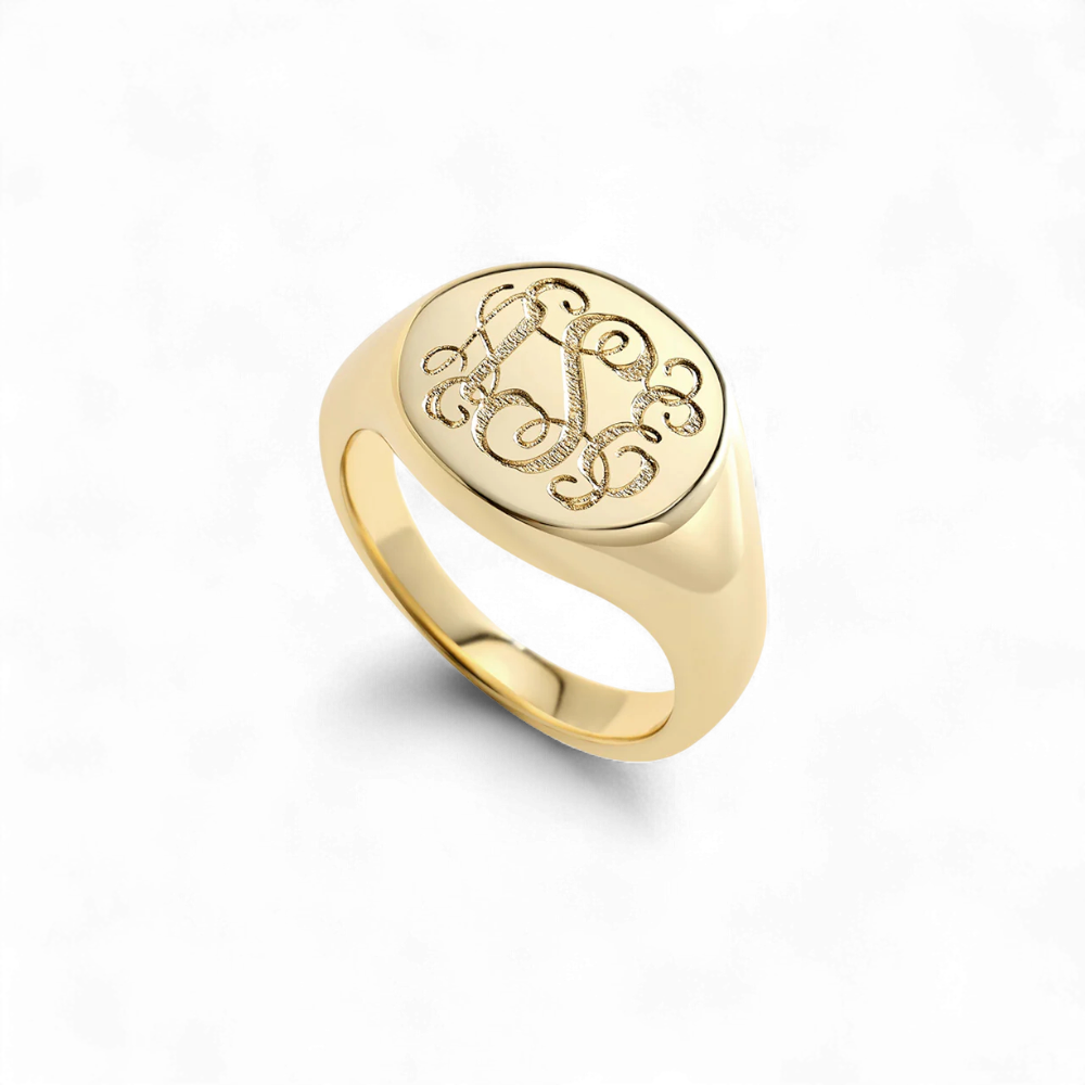 Monogram Signet Ring