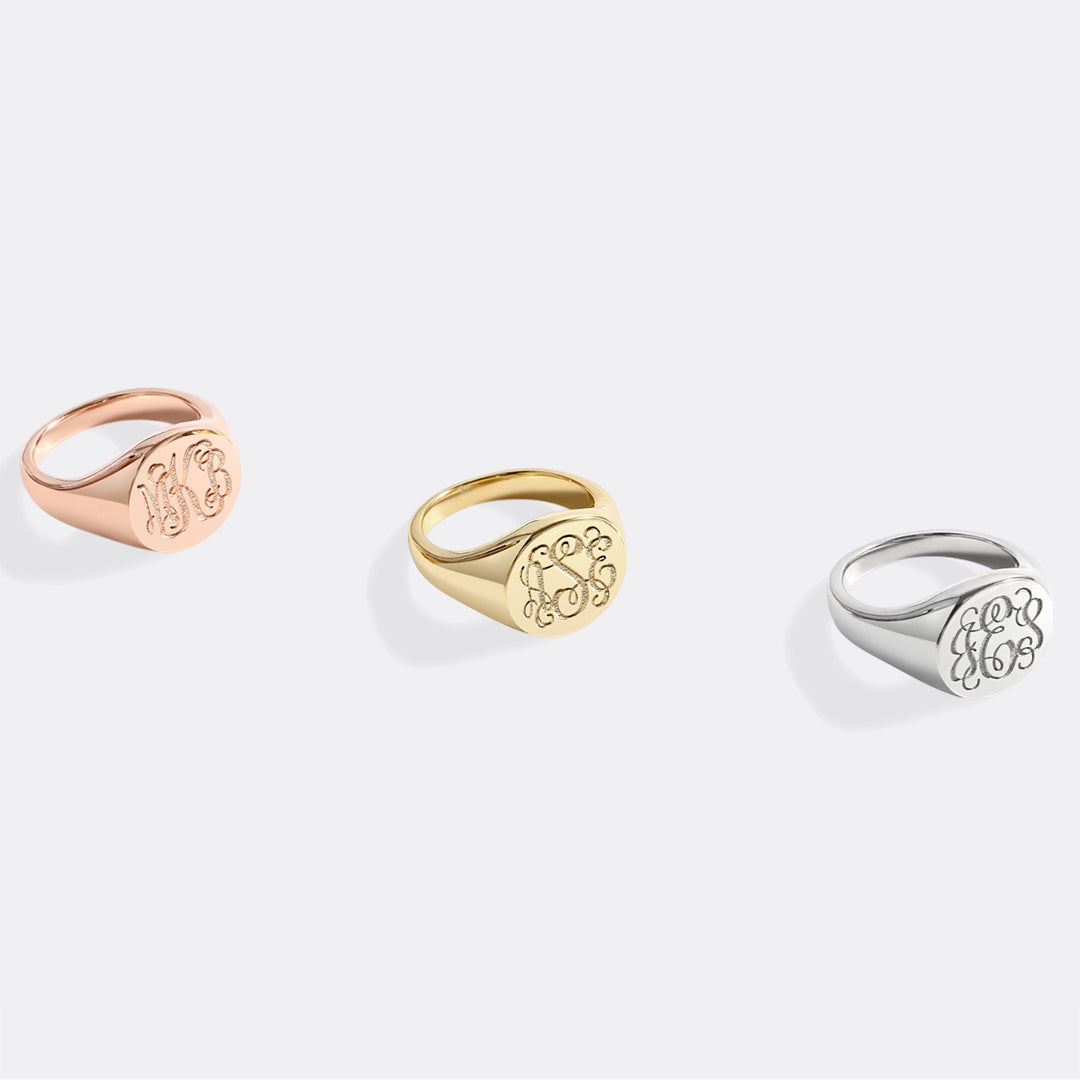 Monogram Signet Ring