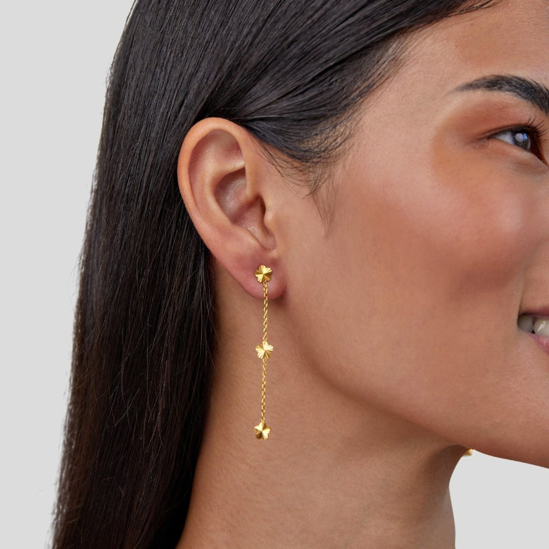 Flower Power Petal Drop Earrings