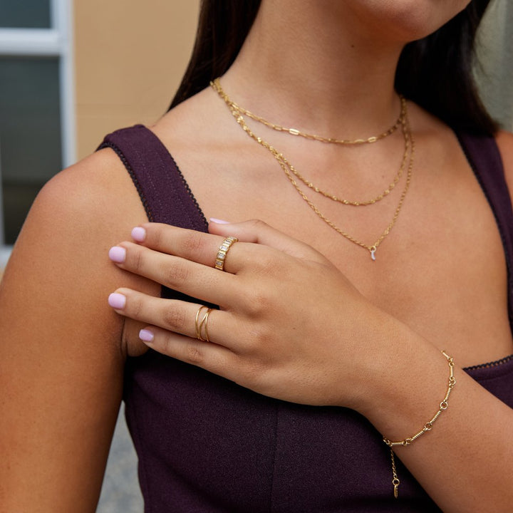 Gigi Square Crystal Ring