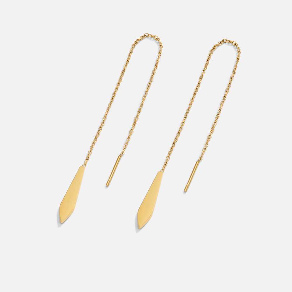 Gold Dakota Tassel Earrings