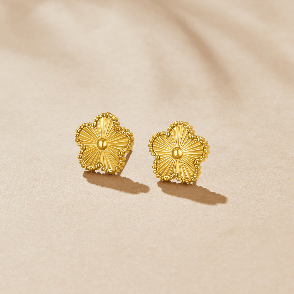 Golden Clover Earrings