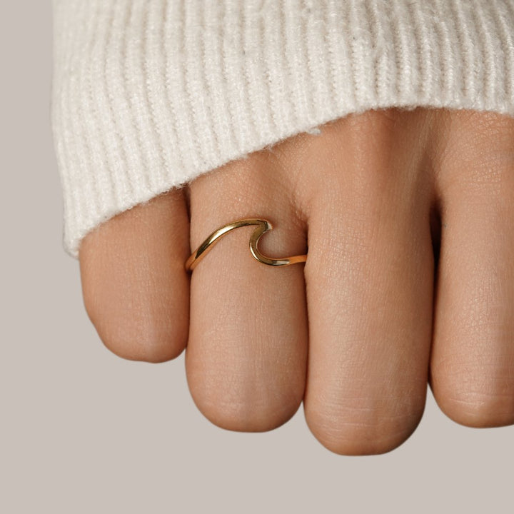 Imari Gold Wave Ring